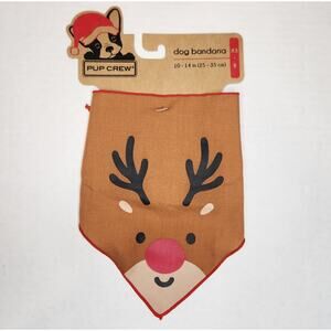 Pup Crew Dog Bandana Size XS/S New with Tag Reindeer